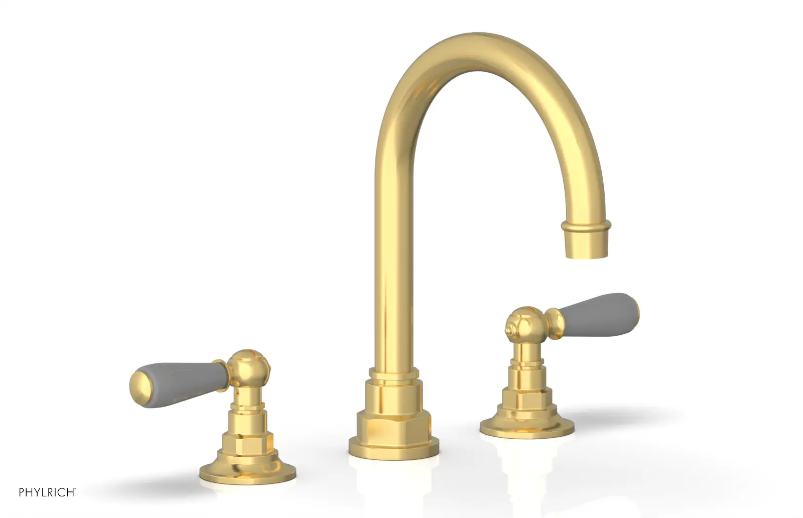Phylrich Jamestown High Spout Widespread Faucet with Lever Handle by Phylrich