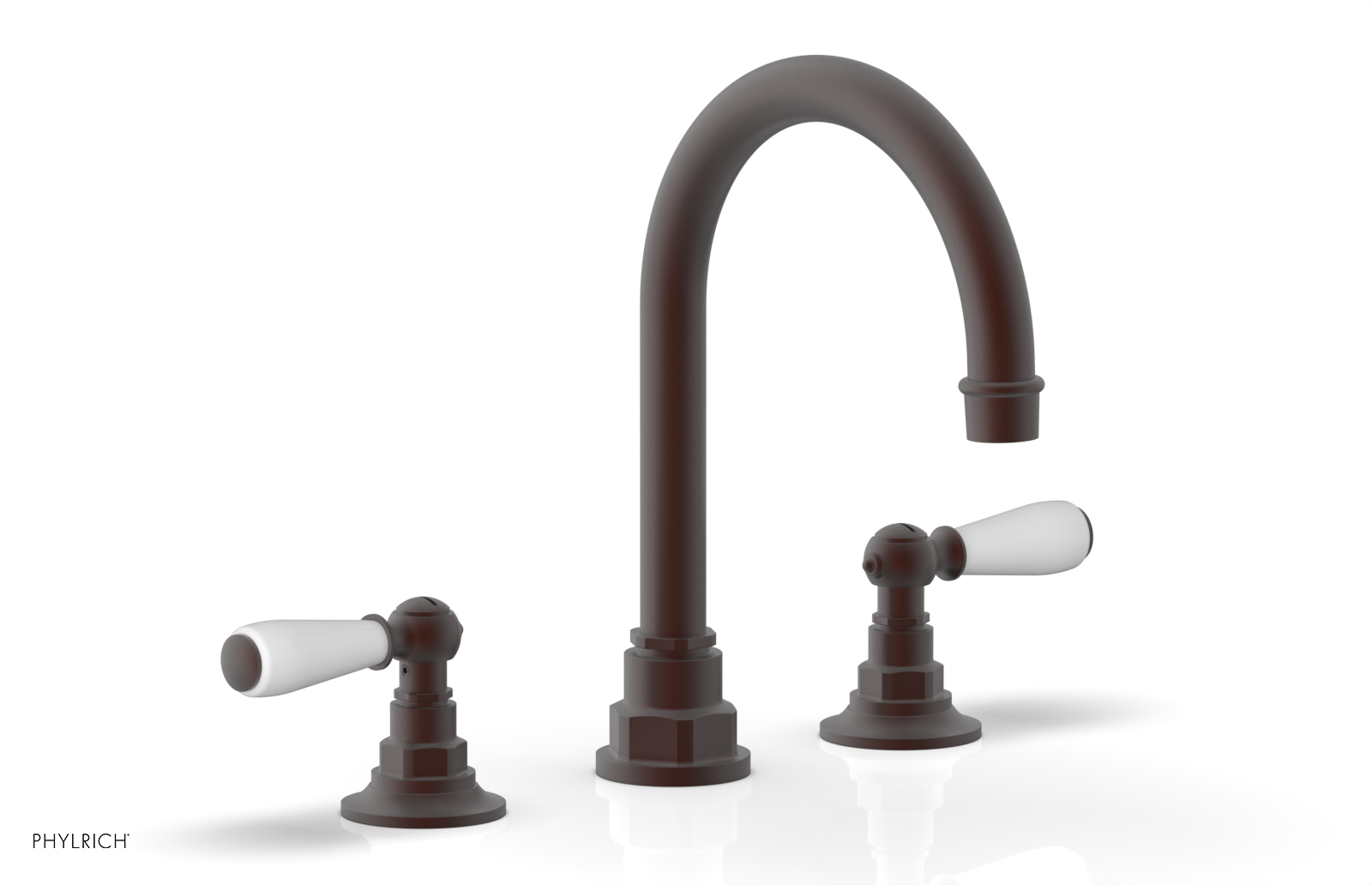 Phylrich Jamestown High Spout Widespread Faucet with Lever Handle