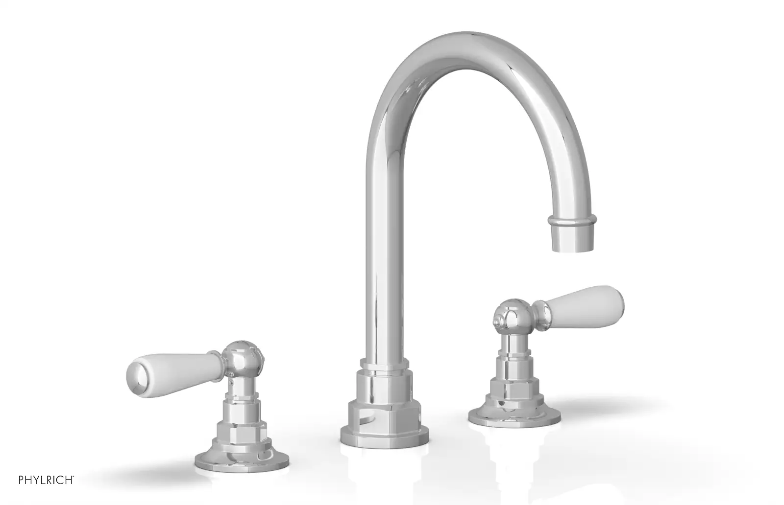 Phylrich Jamestown High Spout Widespread Faucet with Lever Handle by Phylrich