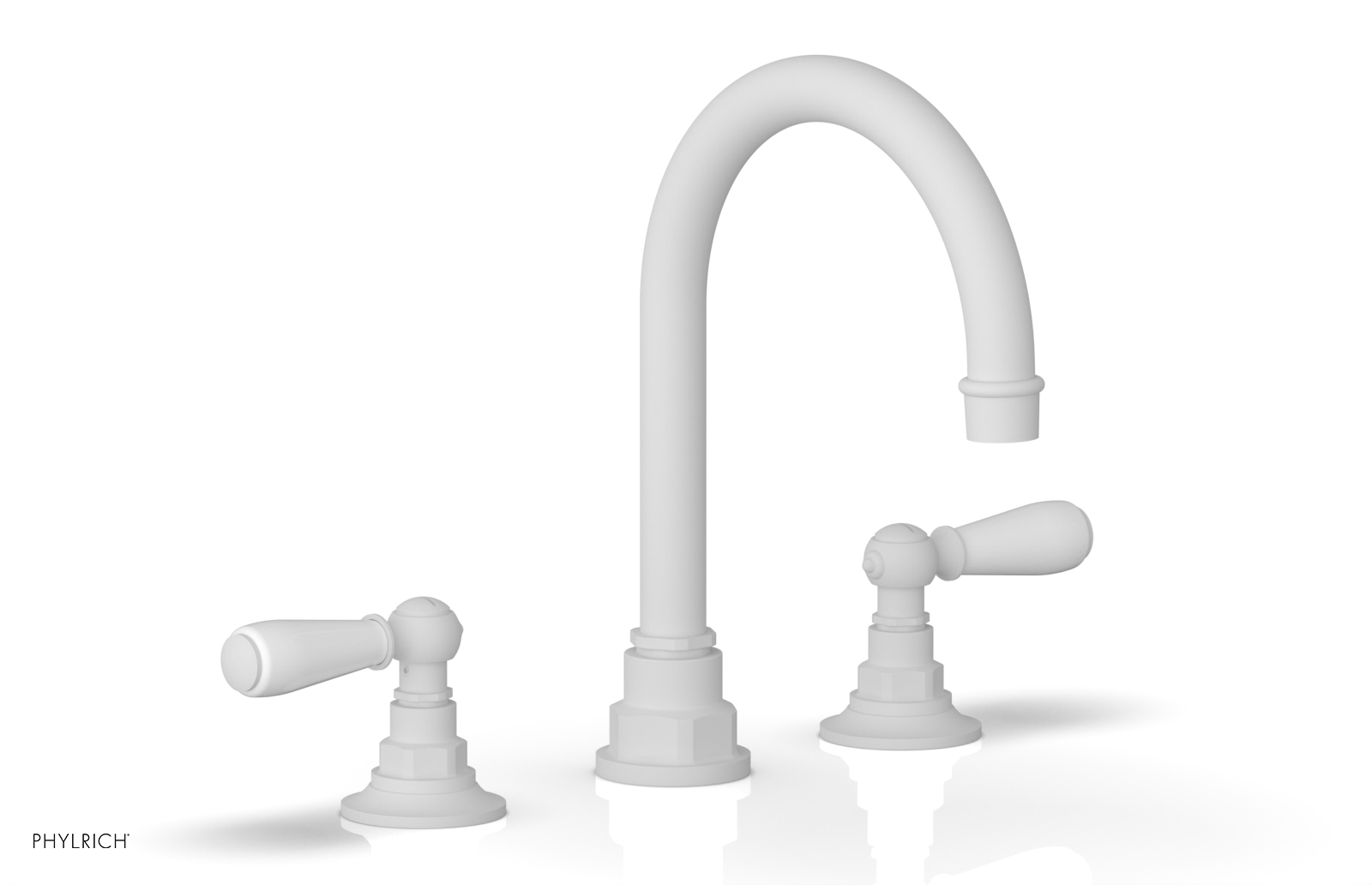 Phylrich Jamestown High Spout Widespread Faucet with Lever Handle