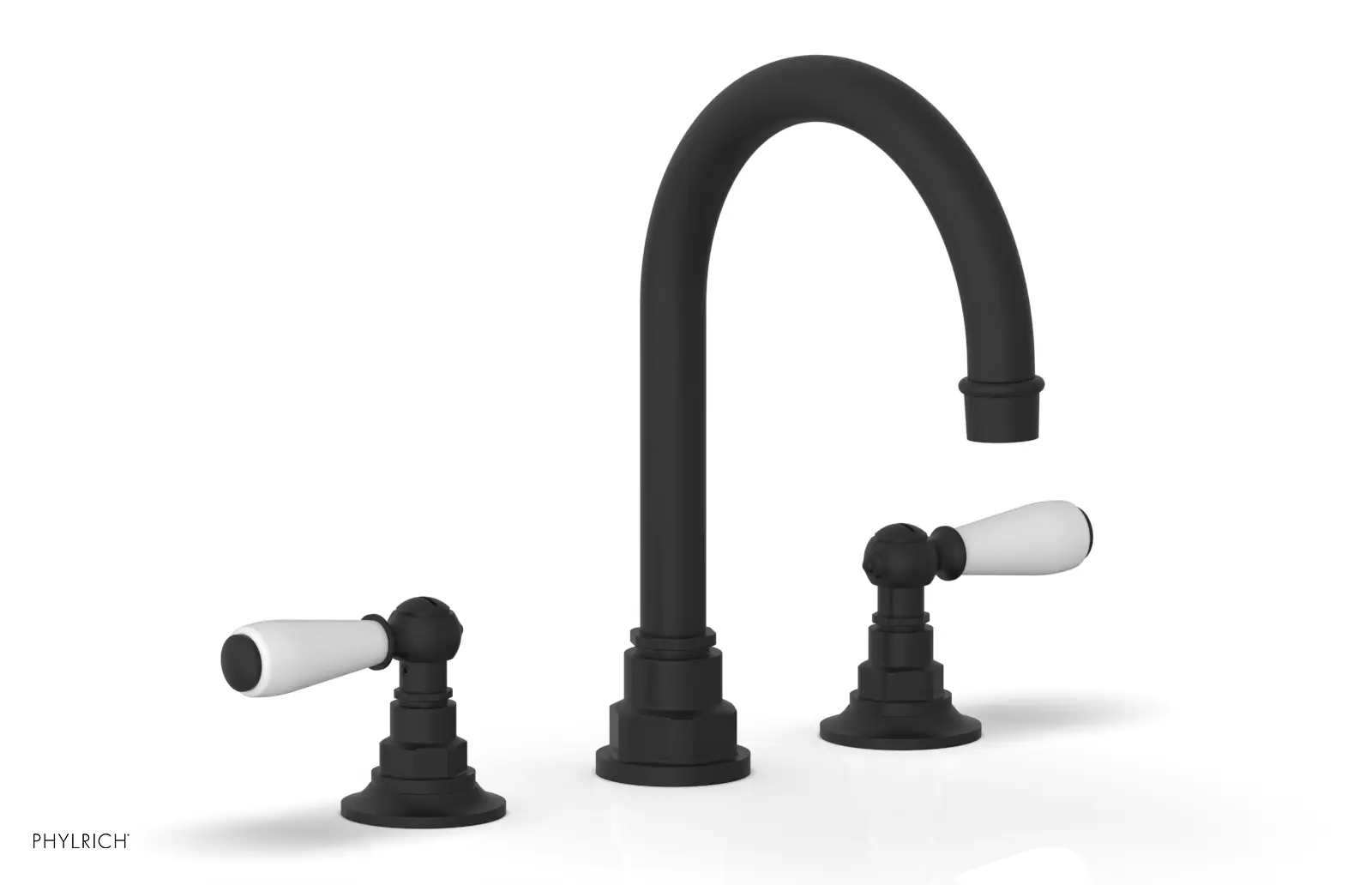 Phylrich Jamestown High Spout Widespread Faucet with Lever Handle by Phylrich
