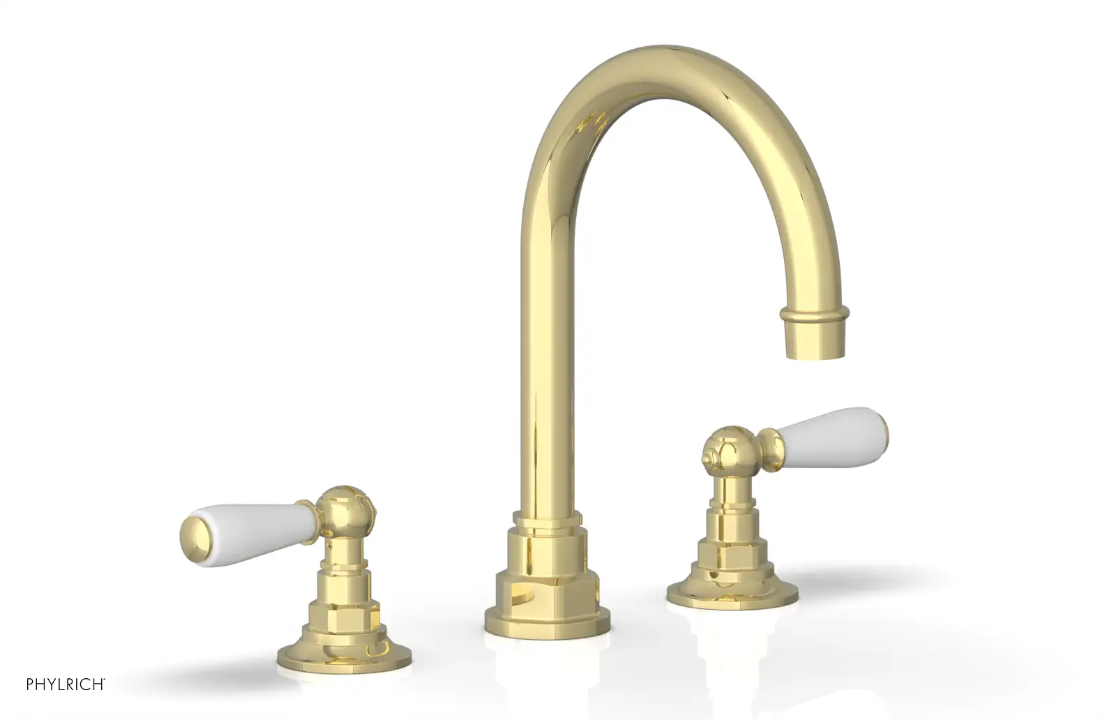 Phylrich Jamestown High Spout Widespread Faucet with Lever Handle by Phylrich