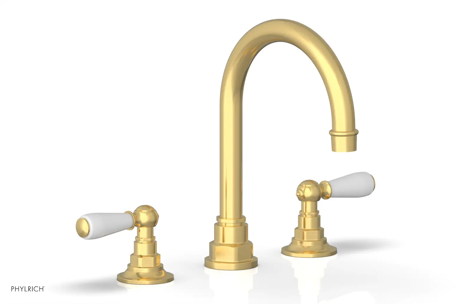 Phylrich Jamestown High Spout Widespread Faucet with Lever Handle by Phylrich