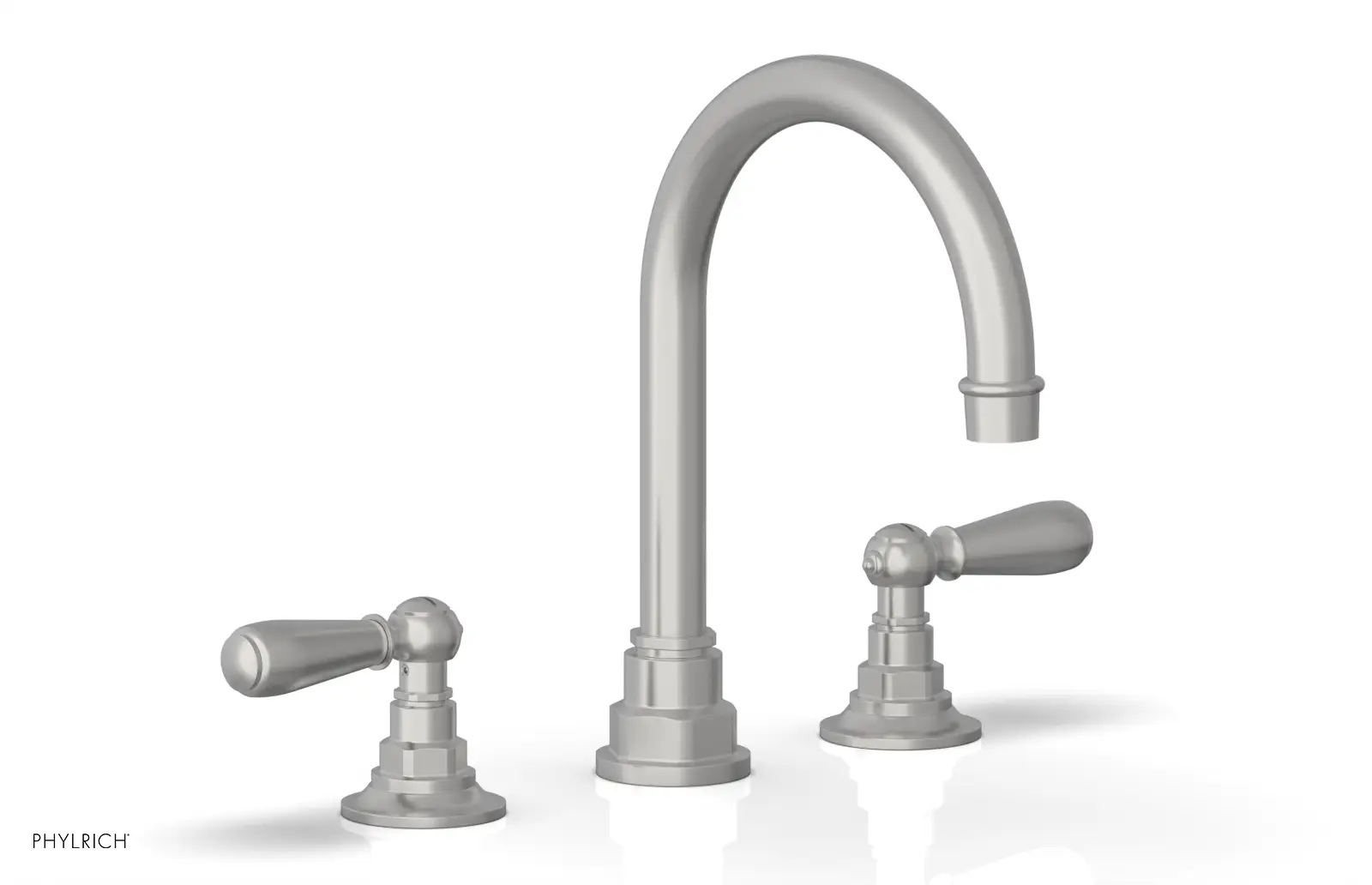 Phylrich Jamestown High Spout Widespread Faucet with Lever Handle by Phylrich