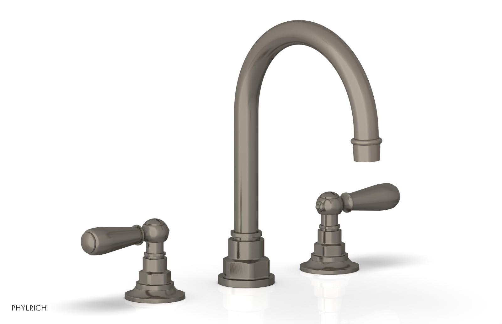 Phylrich Jamestown High Spout Widespread Faucet with Lever Handle