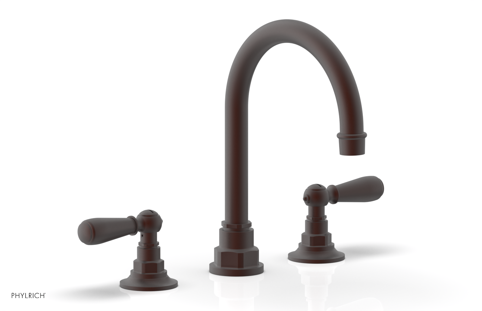 Phylrich Jamestown High Spout Widespread Faucet with Lever Handle