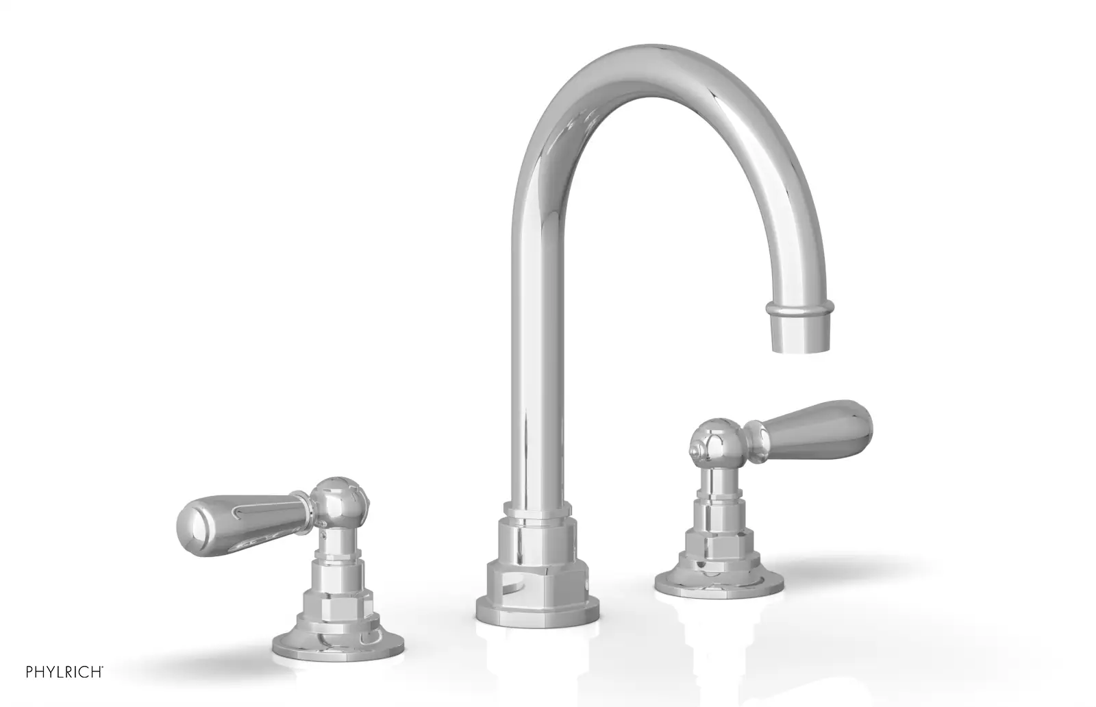 polished chrome bathroom faucet