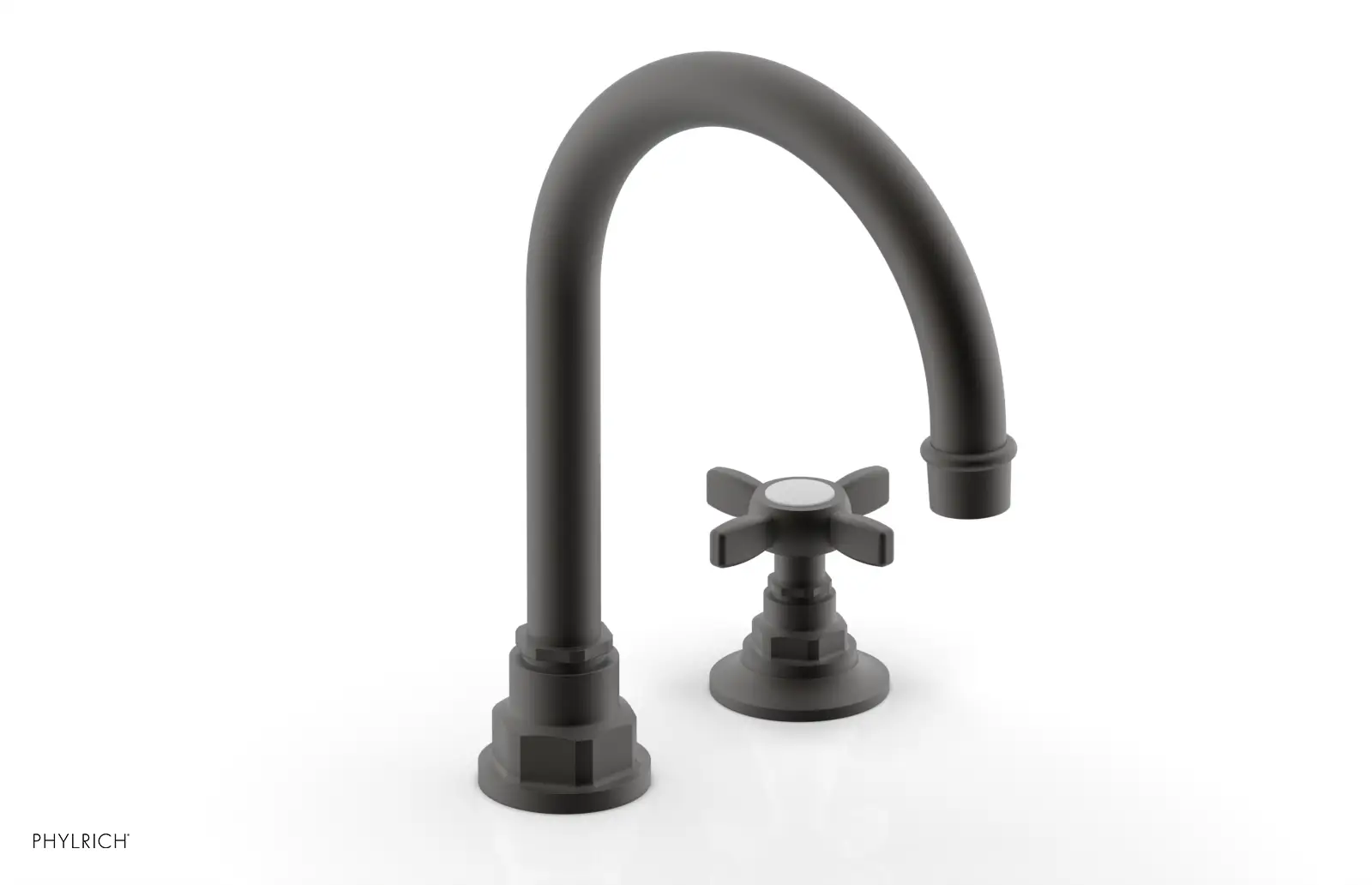 Phylrich Jamestown High Spout Single Handle Faucet with Cross Handle by Phylrich