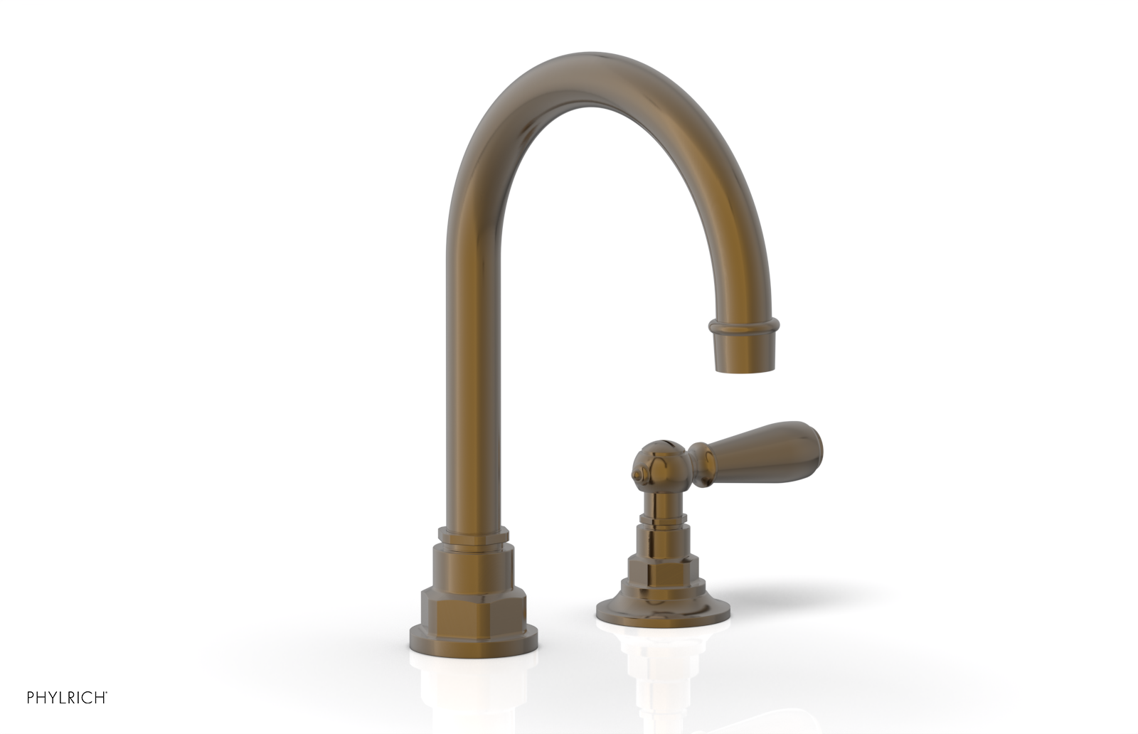 Phylrich Jamestown High Spout Single Handle Faucet with Lever Handle