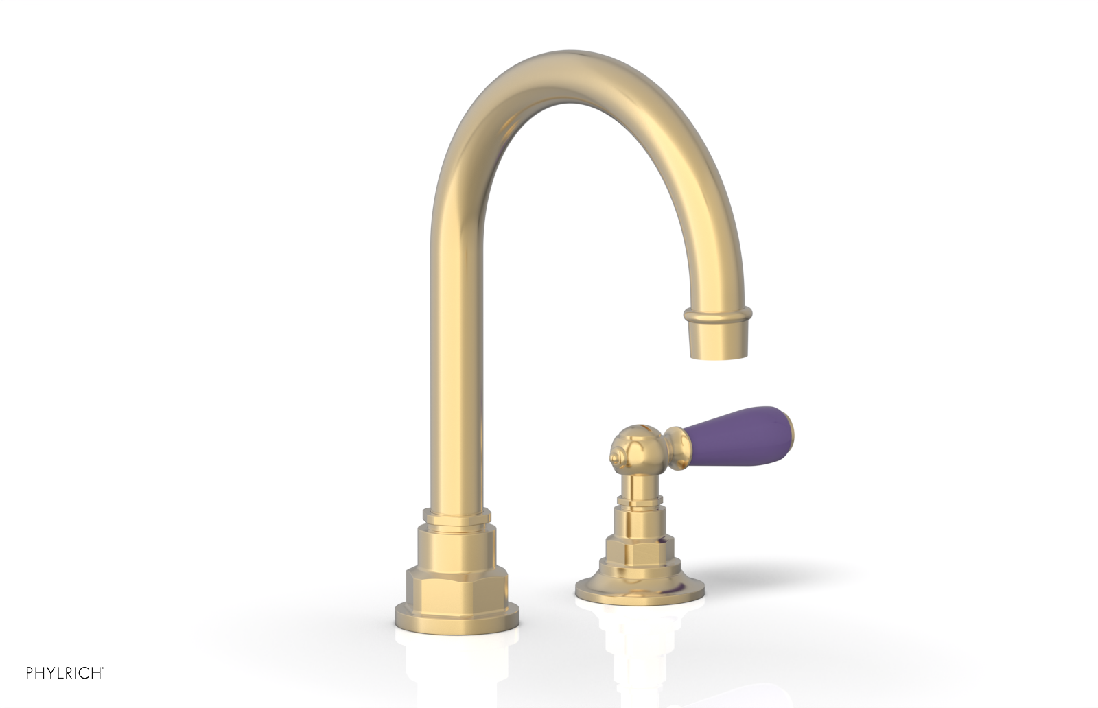 Phylrich Jamestown High Spout Single Handle Faucet with Lever Handle