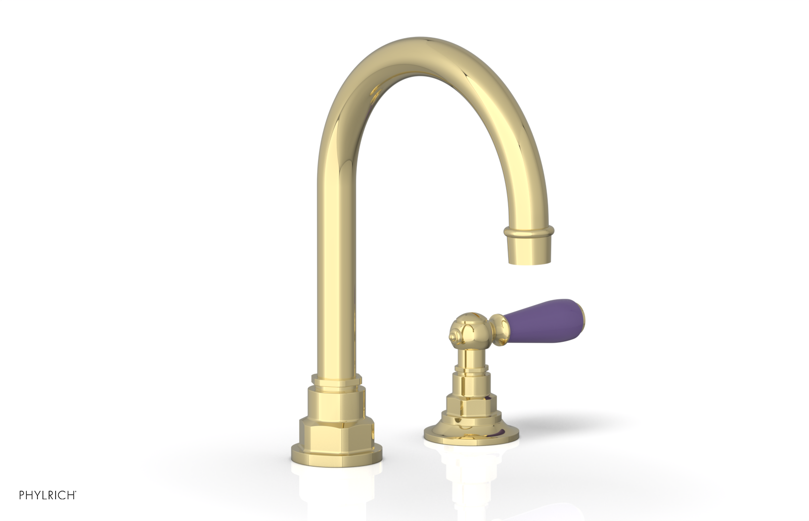 Phylrich Jamestown High Spout Single Handle Faucet with Lever Handle
