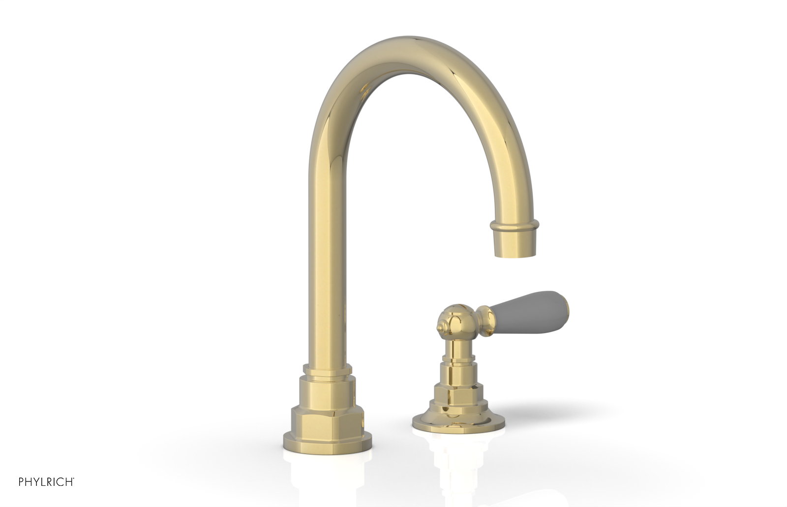 Phylrich Jamestown High Spout Single Handle Faucet with Lever Handle