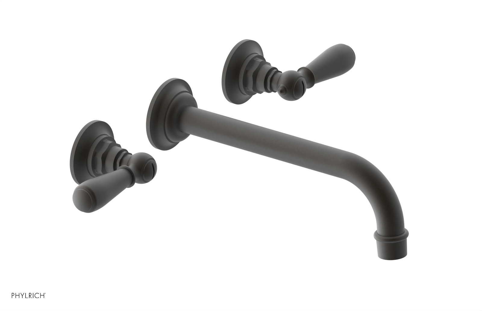 Phylrich Jamestown 10" Spout Wall Lavatory Set with Lever Handle by Phylrich
