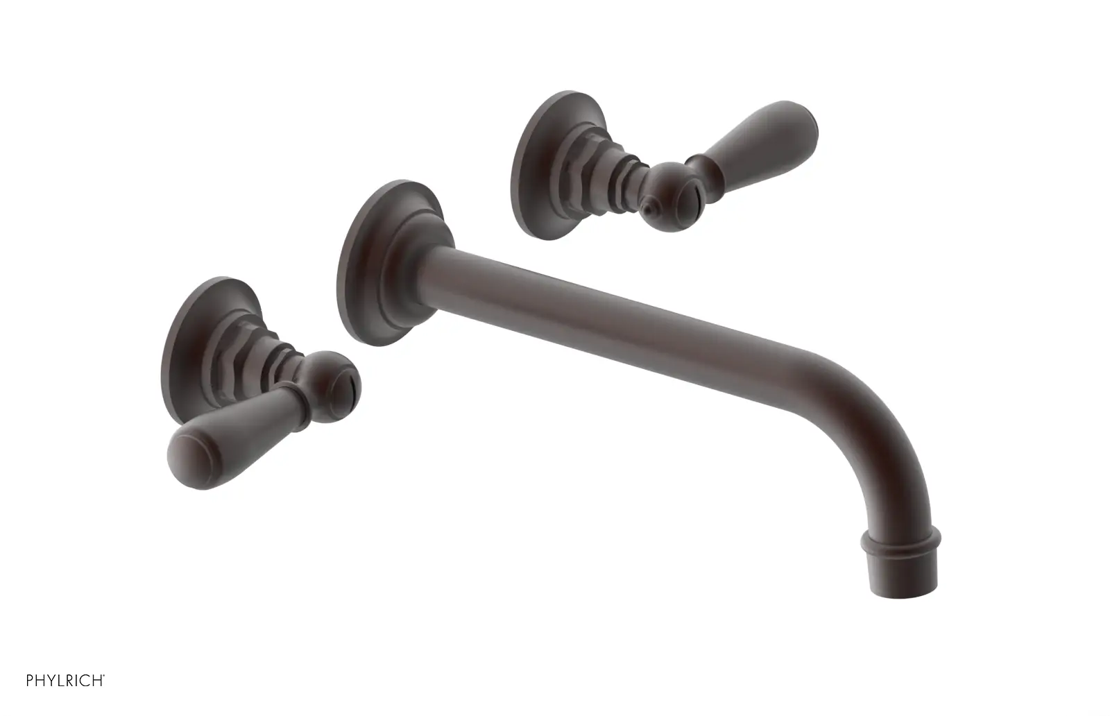 Phylrich Jamestown 10" Spout Wall Lavatory Set with Lever Handle by Phylrich