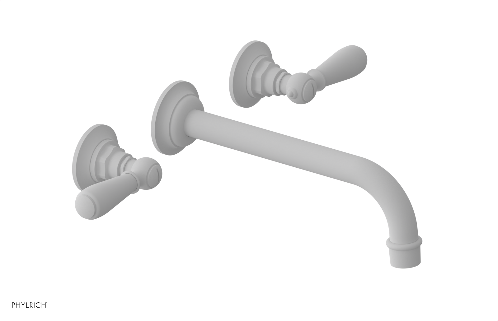 Phylrich Jamestown 10" Spout Wall Lavatory Set with Lever Handle by Phylrich