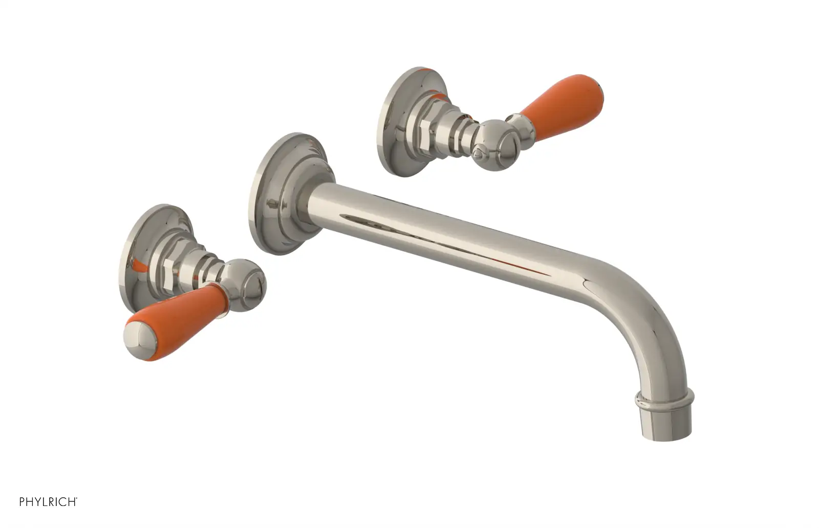 Phylrich Jamestown 10" Spout Wall Lavatory Set with Lever Handle by Phylrich