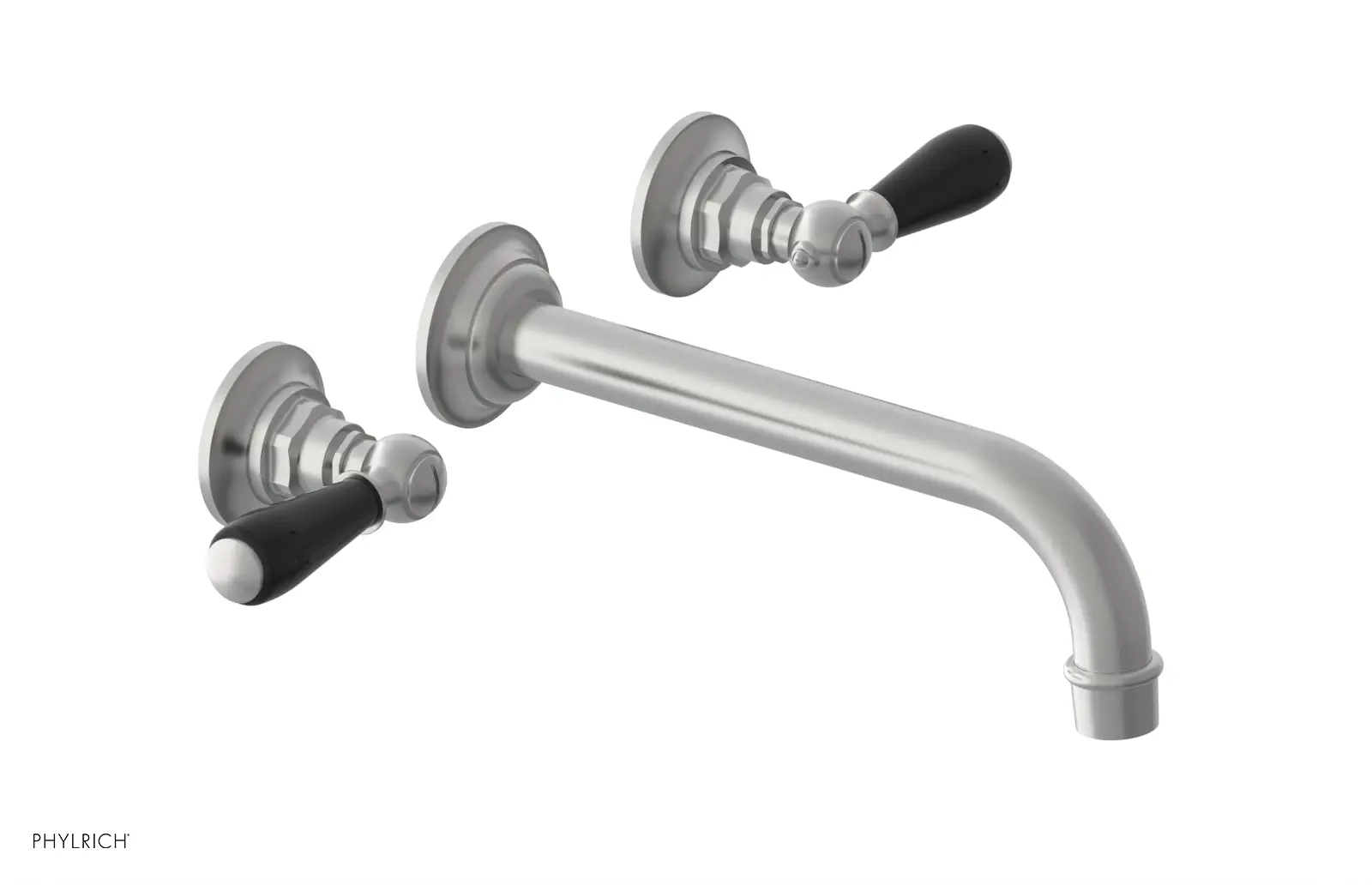Phylrich Jamestown 10" Spout Wall Lavatory Set with Lever Handle by Phylrich