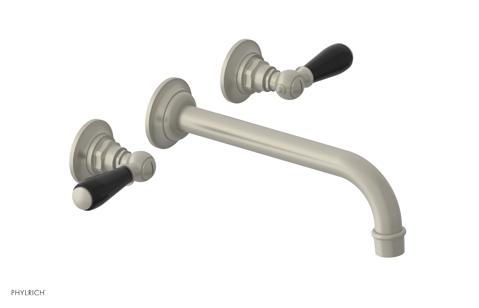 Phylrich Jamestown 10" Spout Wall Lavatory Set with Lever Handle by Phylrich