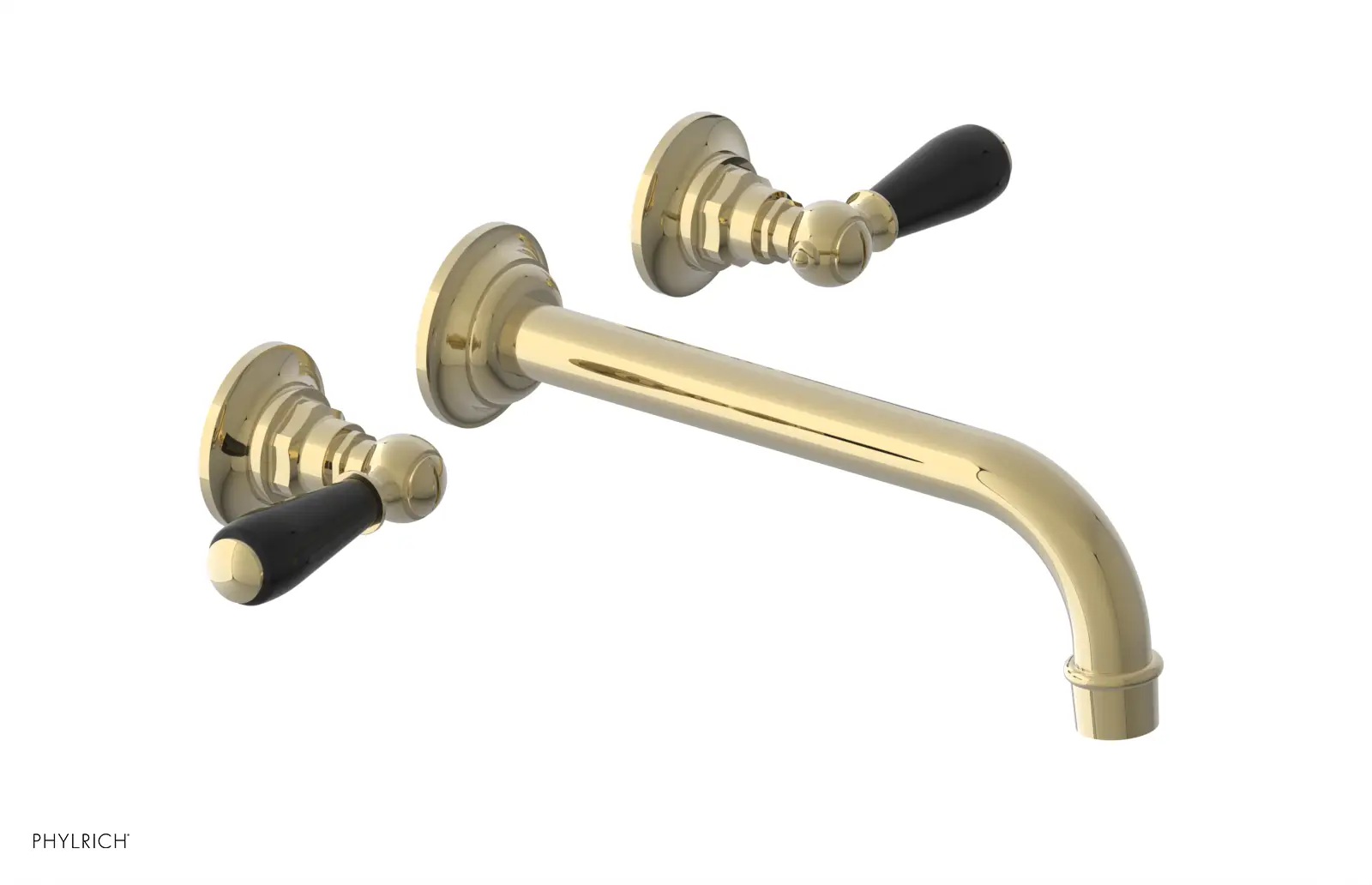 Phylrich Jamestown 10" Spout Wall Lavatory Set with Lever Handle by Phylrich