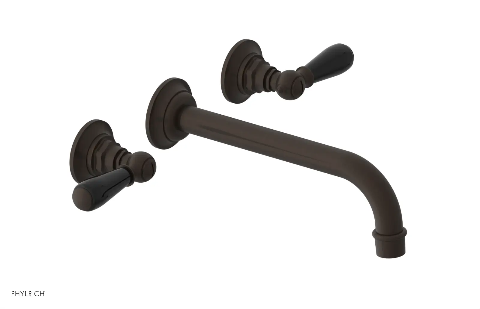 Phylrich Jamestown 10" Spout Wall Lavatory Set with Lever Handle by Phylrich