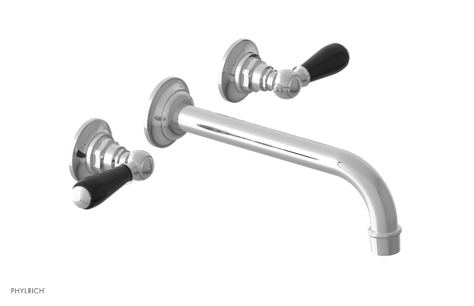 Phylrich Jamestown 10" Spout Wall Lavatory Set with Lever Handle