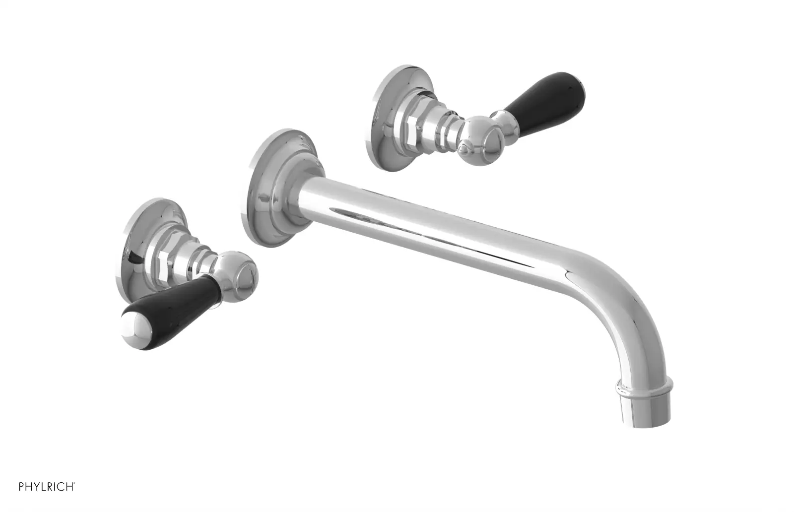 Phylrich Jamestown 10" Spout Wall Lavatory Set with Lever Handle by Phylrich