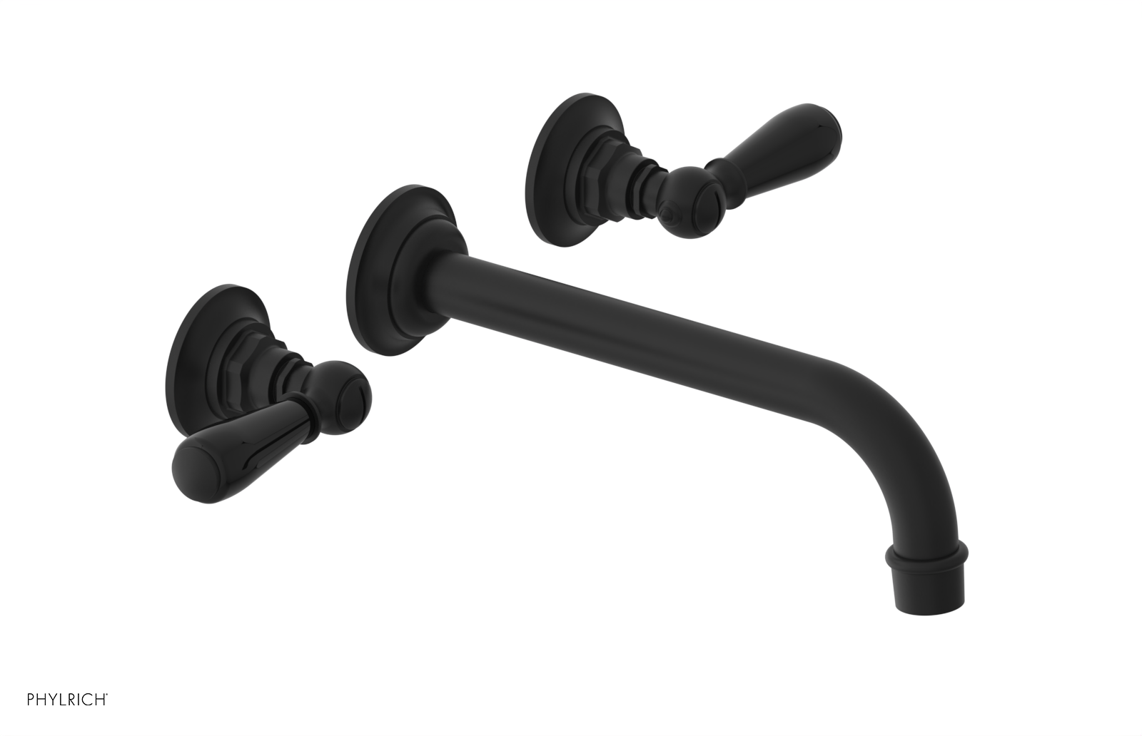 Phylrich Jamestown 10" Spout Wall Lavatory Set with Lever Handle by Phylrich