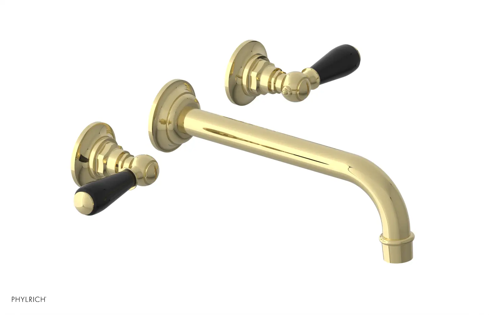 Phylrich Jamestown 10" Spout Wall Lavatory Set with Lever Handle by Phylrich