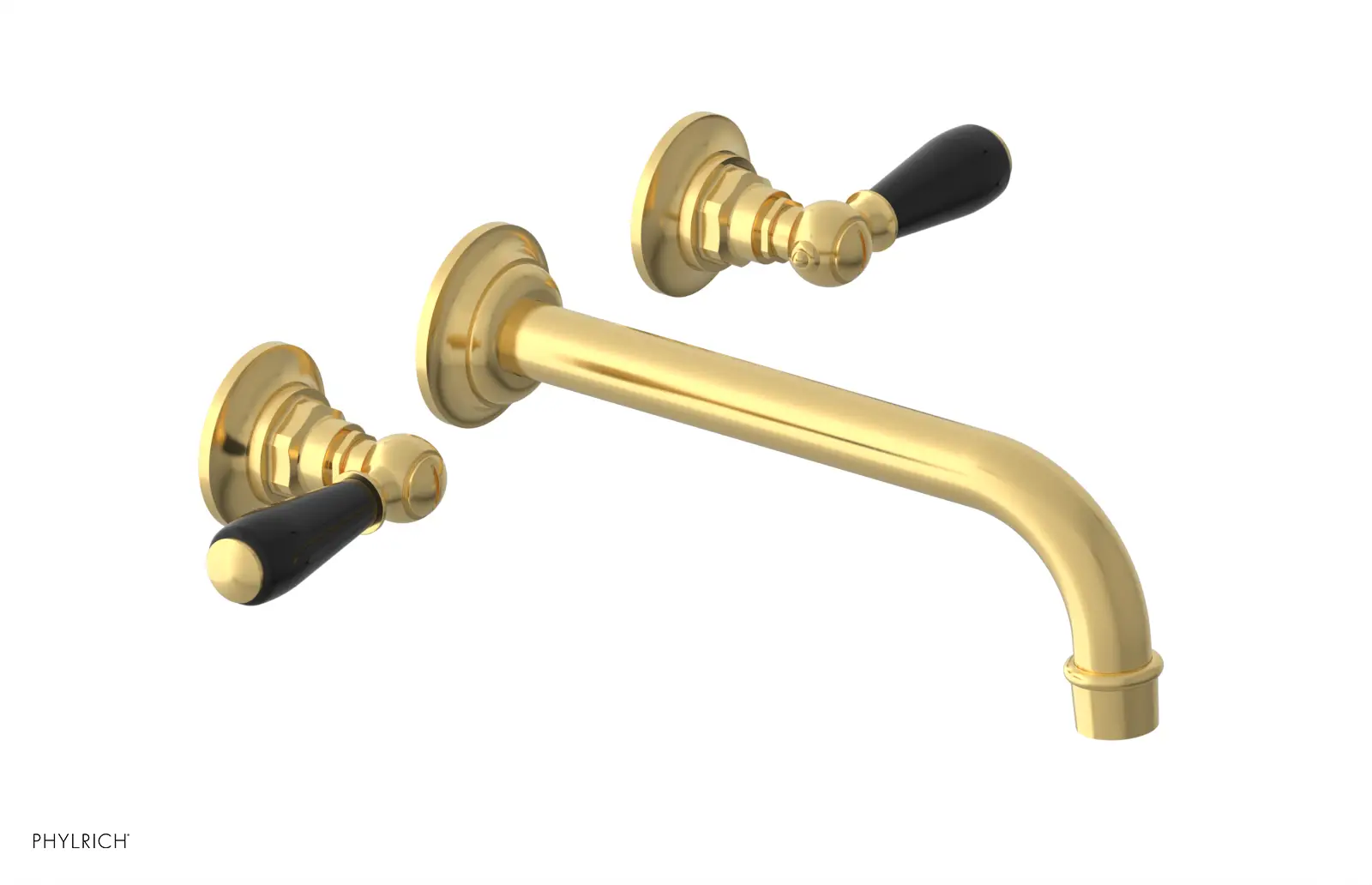 Phylrich Jamestown 10" Spout Wall Lavatory Set with Lever Handle by Phylrich