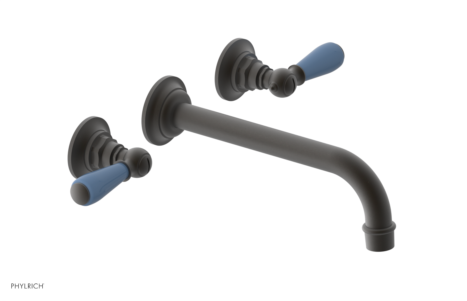 Phylrich Jamestown 10" Spout Wall Lavatory Set with Lever Handle by Phylrich