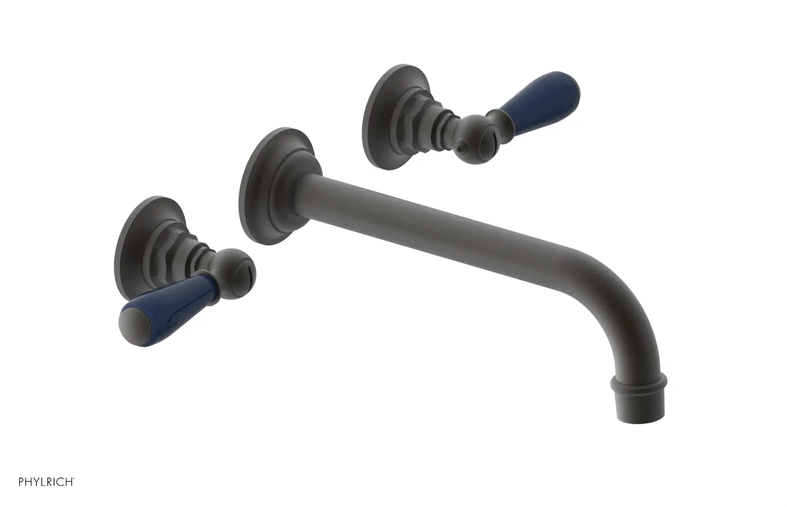 Phylrich Jamestown 10" Spout Wall Lavatory Set with Lever Handle by Phylrich