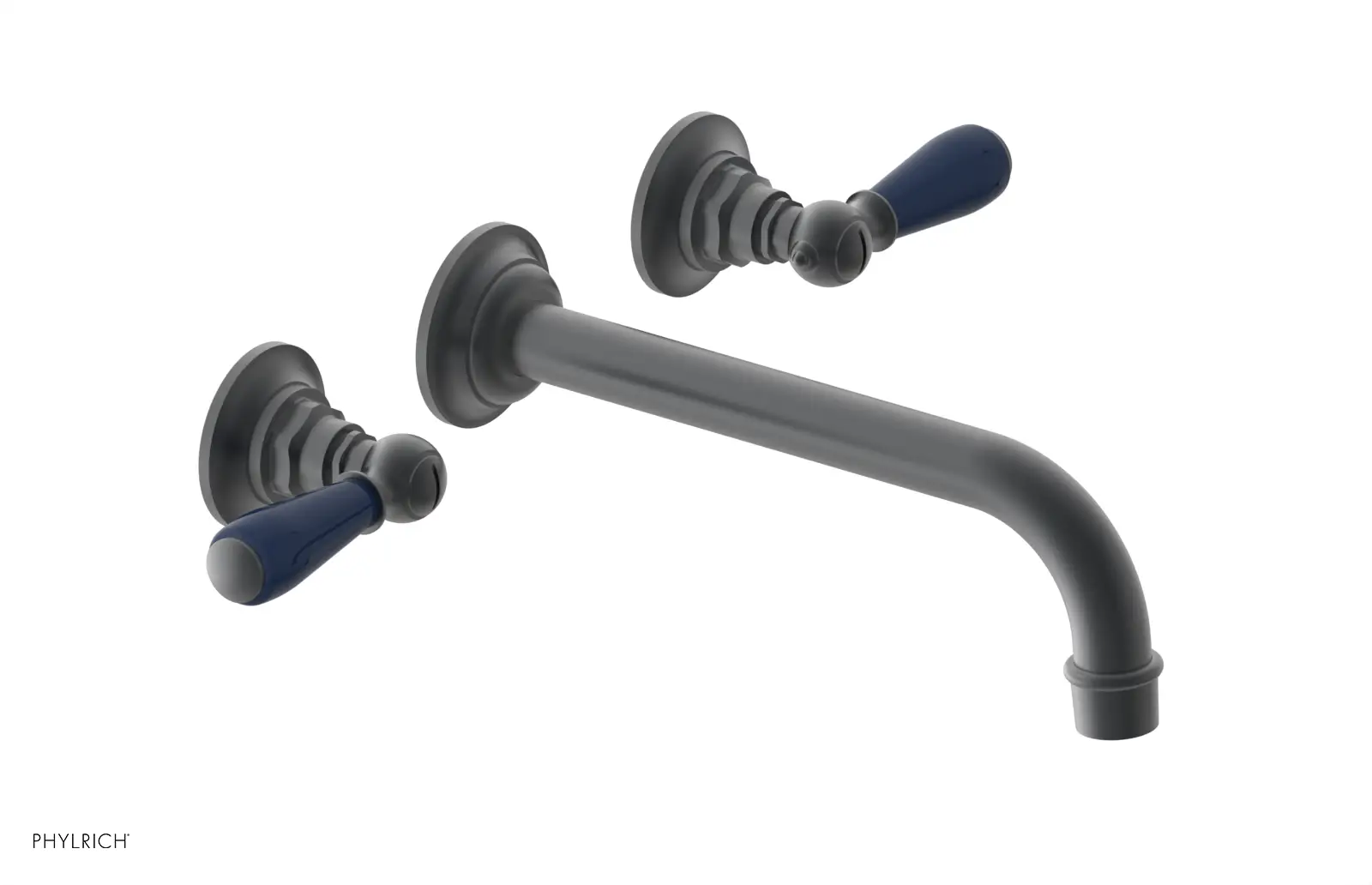 Phylrich Jamestown 10" Spout Wall Lavatory Set with Lever Handle by Phylrich