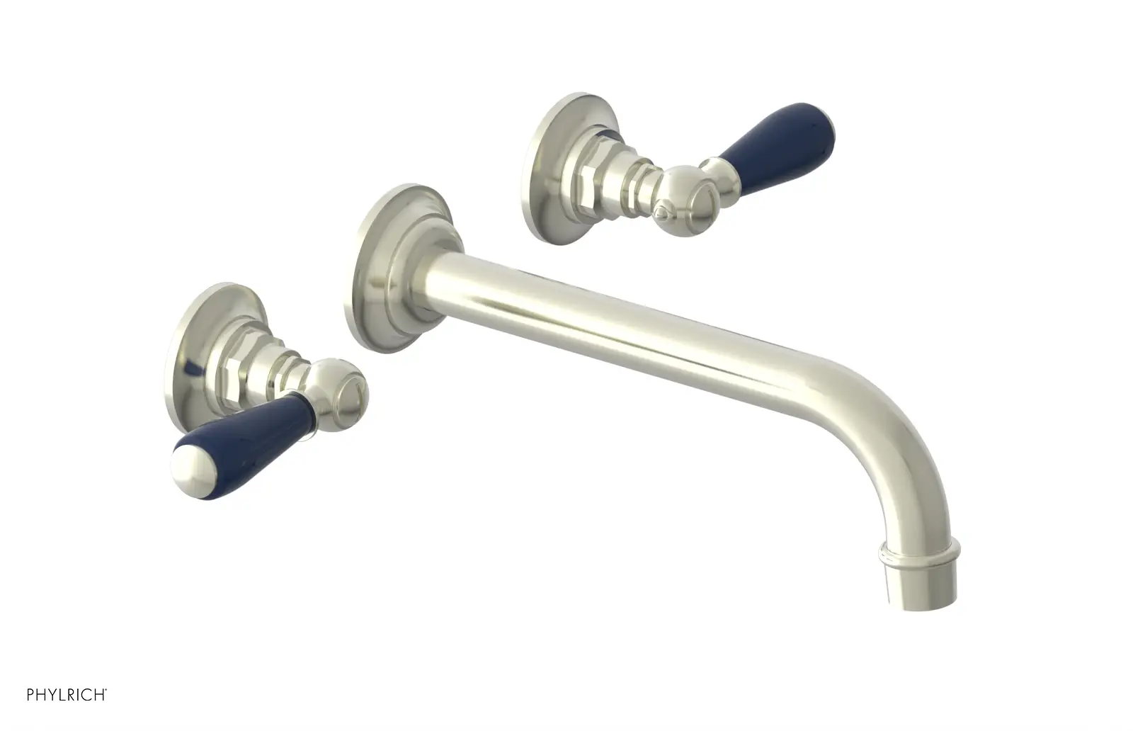 Phylrich Jamestown 10" Spout Wall Lavatory Set with Lever Handle by Phylrich