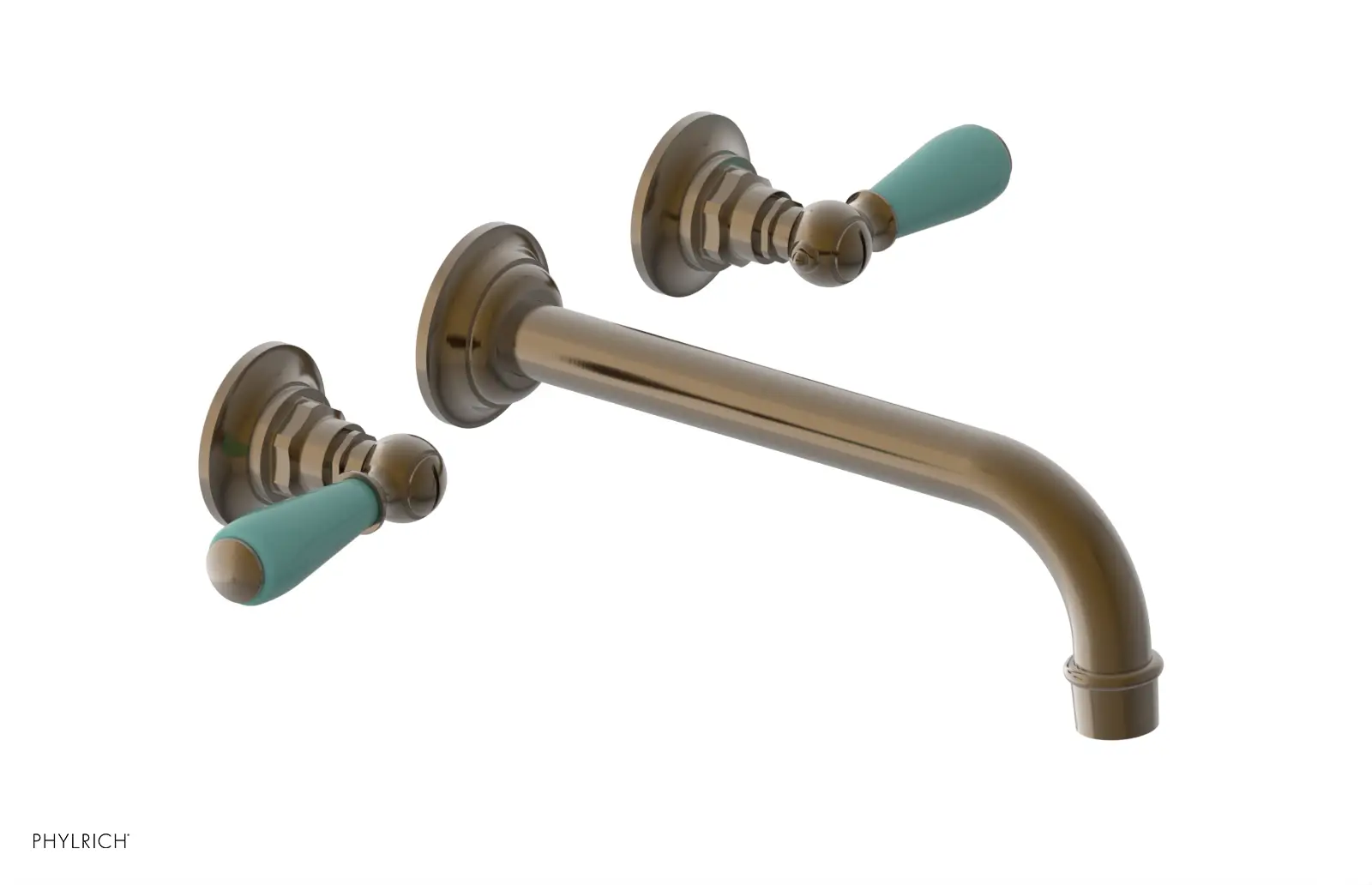Phylrich Jamestown 10" Spout Wall Tub Set with Lever Handle by Phylrich
