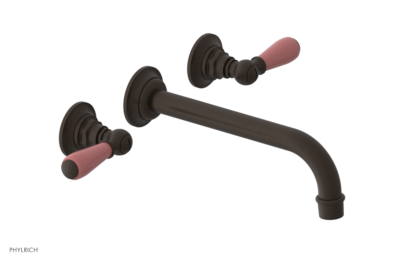 Phylrich Jamestown 10" Spout Wall Lavatory Set with Lever Handle