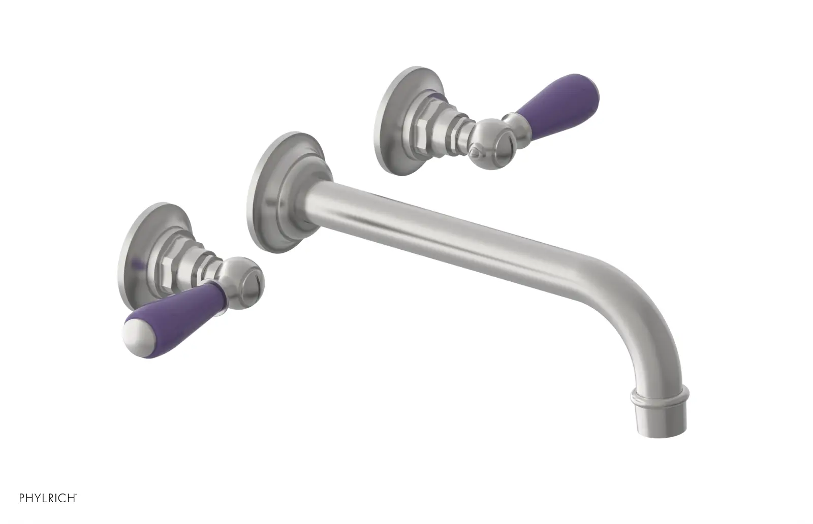 Phylrich Jamestown 10" Spout Wall Lavatory Set with Lever Handle by Phylrich