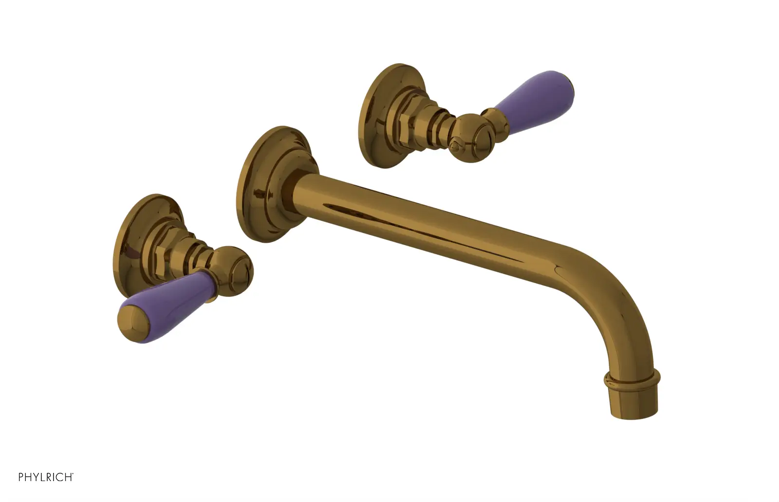 Phylrich Jamestown 10" Spout Wall Tub Set with Lever Handle by Phylrich