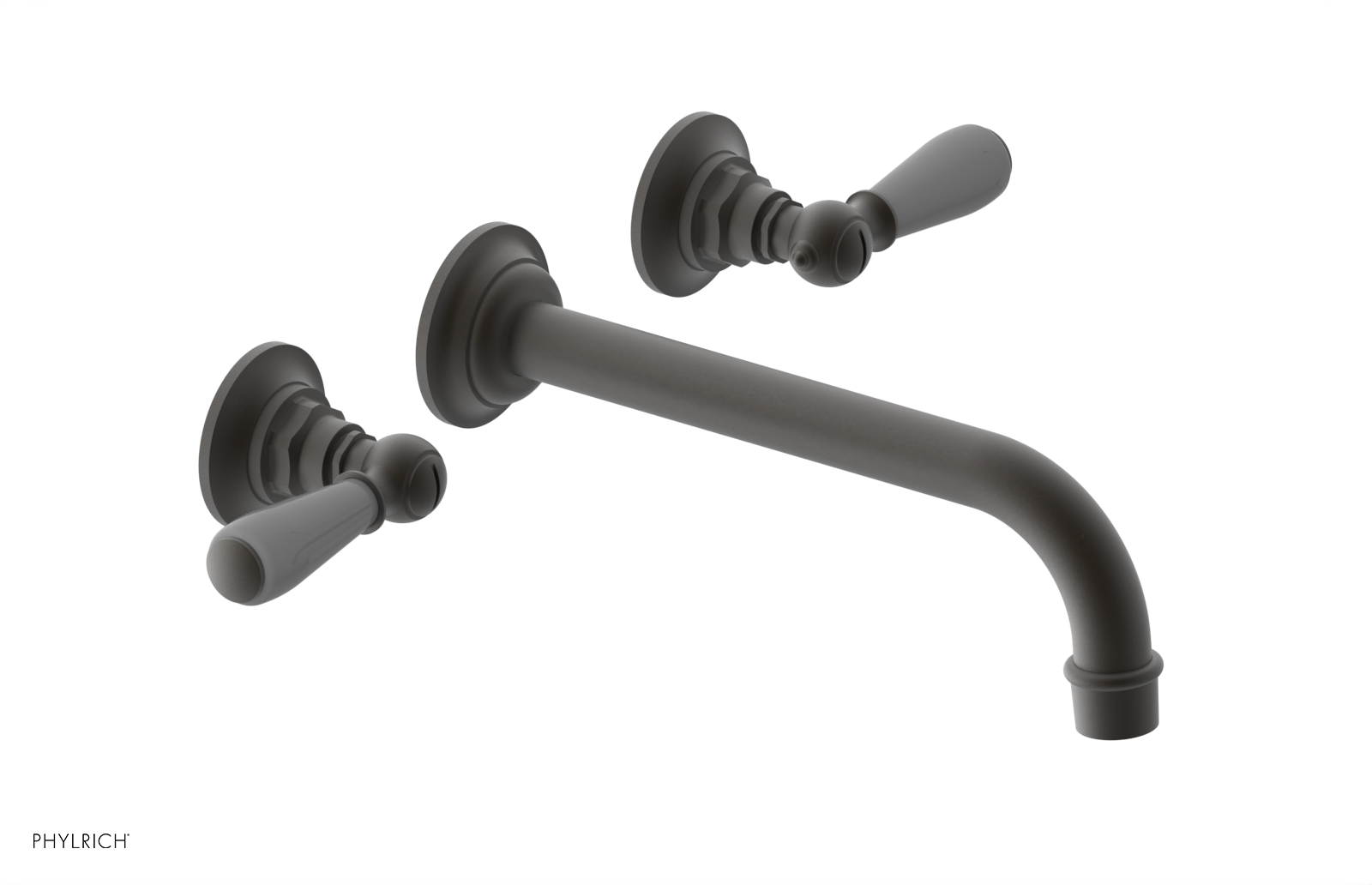 Phylrich Jamestown 10" Spout Wall Lavatory Set with Lever Handle by Phylrich