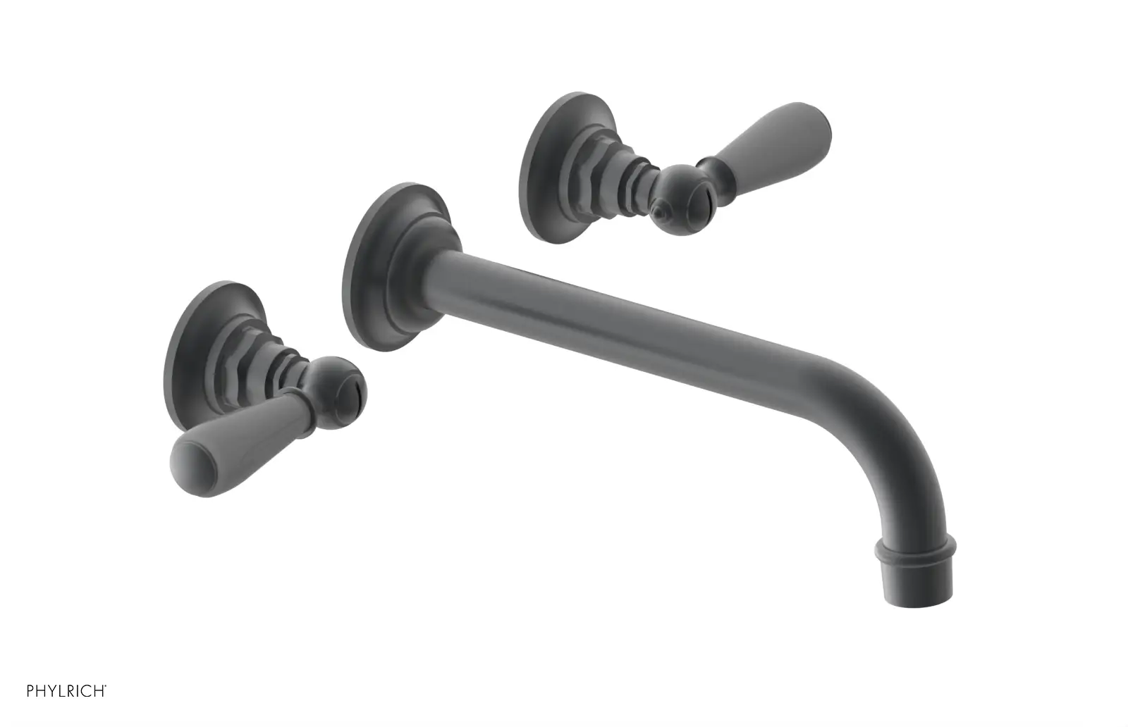 Phylrich Jamestown 10" Spout Wall Lavatory Set with Lever Handle by Phylrich