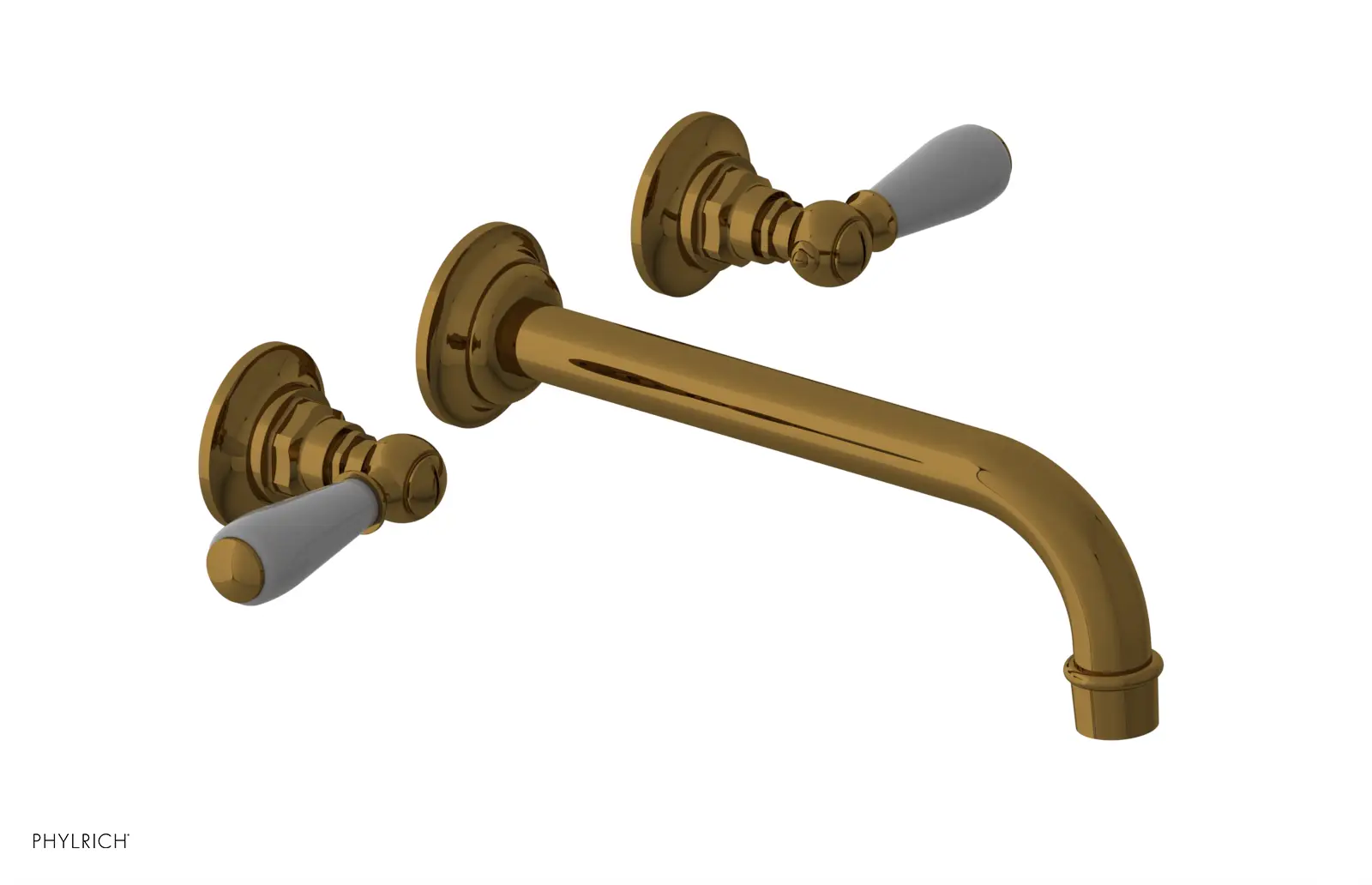 Phylrich Jamestown 10" Spout Wall Tub Set with Lever Handle by Phylrich