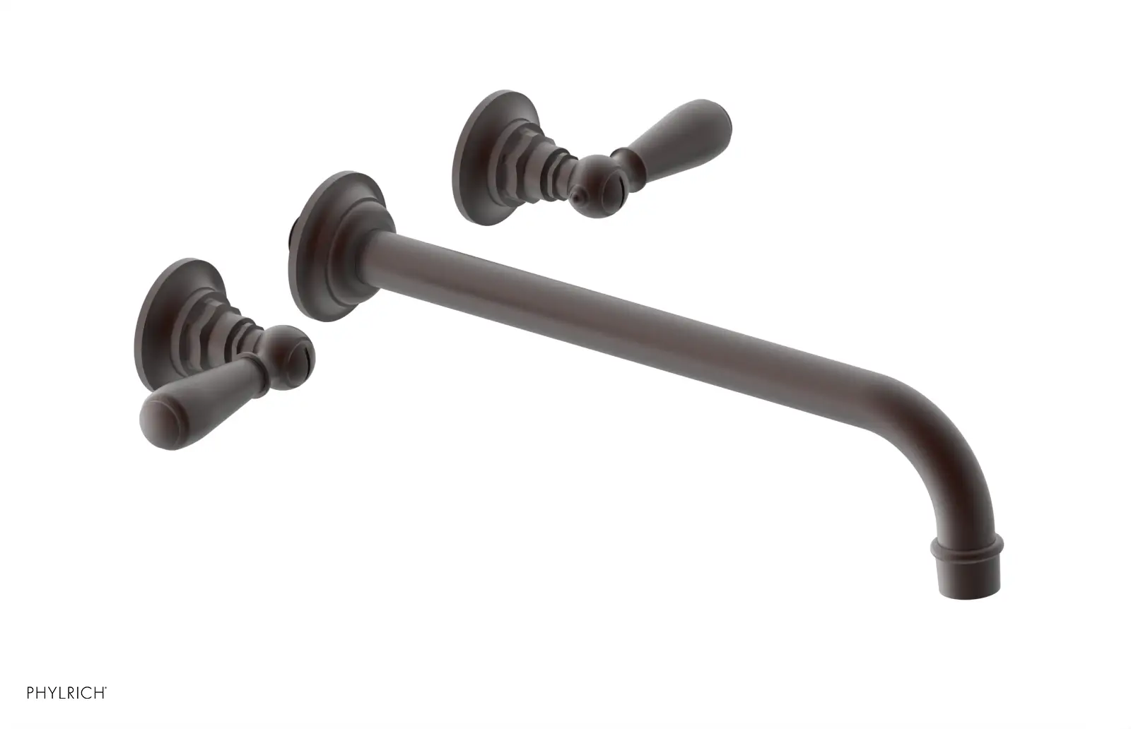 Phylrich Jamestown 12" Spout Wall Tub Set with Lever Handle by Phylrich