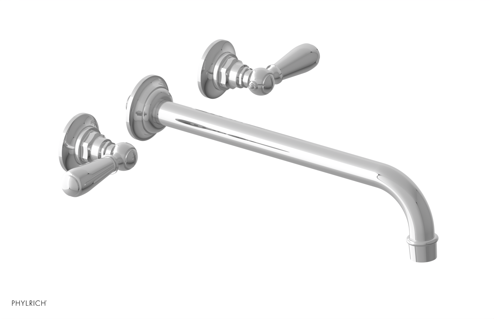 polished chrome bathroom faucet