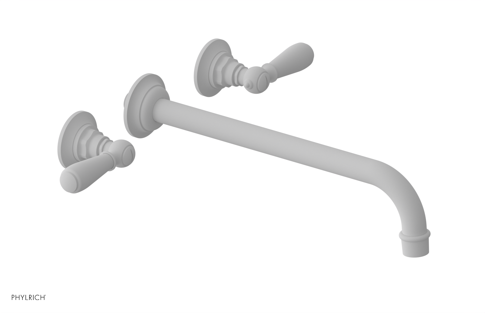 Phylrich Jamestown 12" Spout Wall Tub Set with Lever Handle