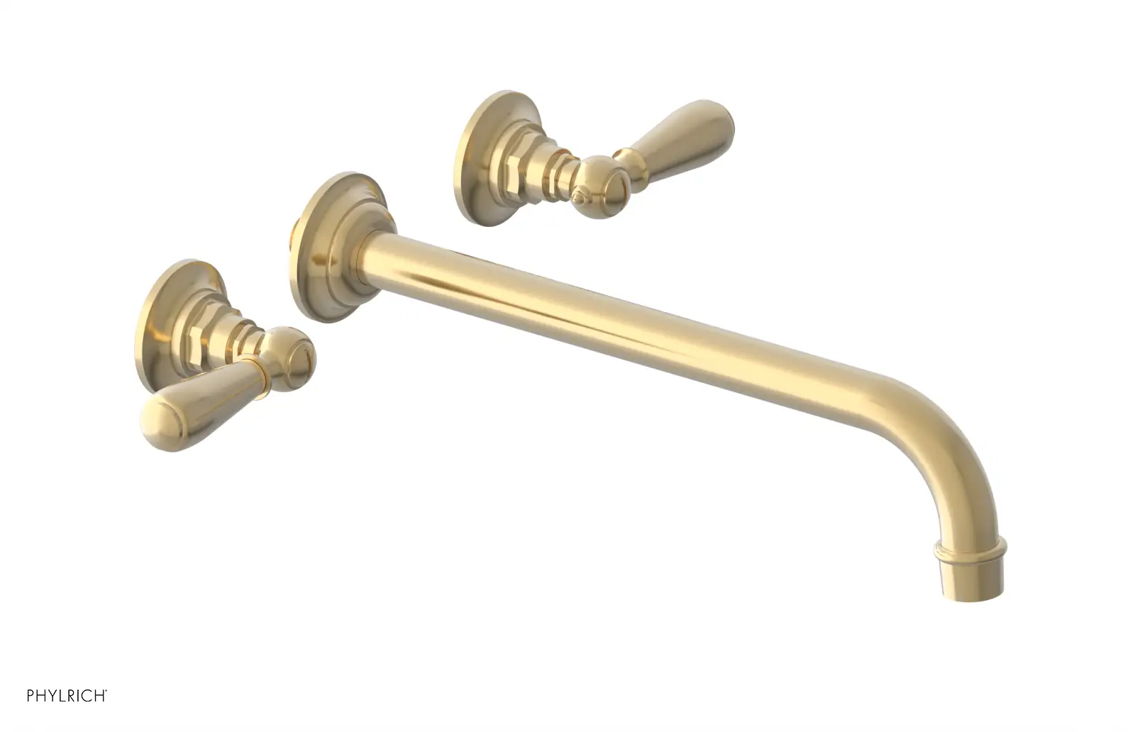 Phylrich Jamestown 12" Spout Wall Tub Set with Lever Handle by Phylrich