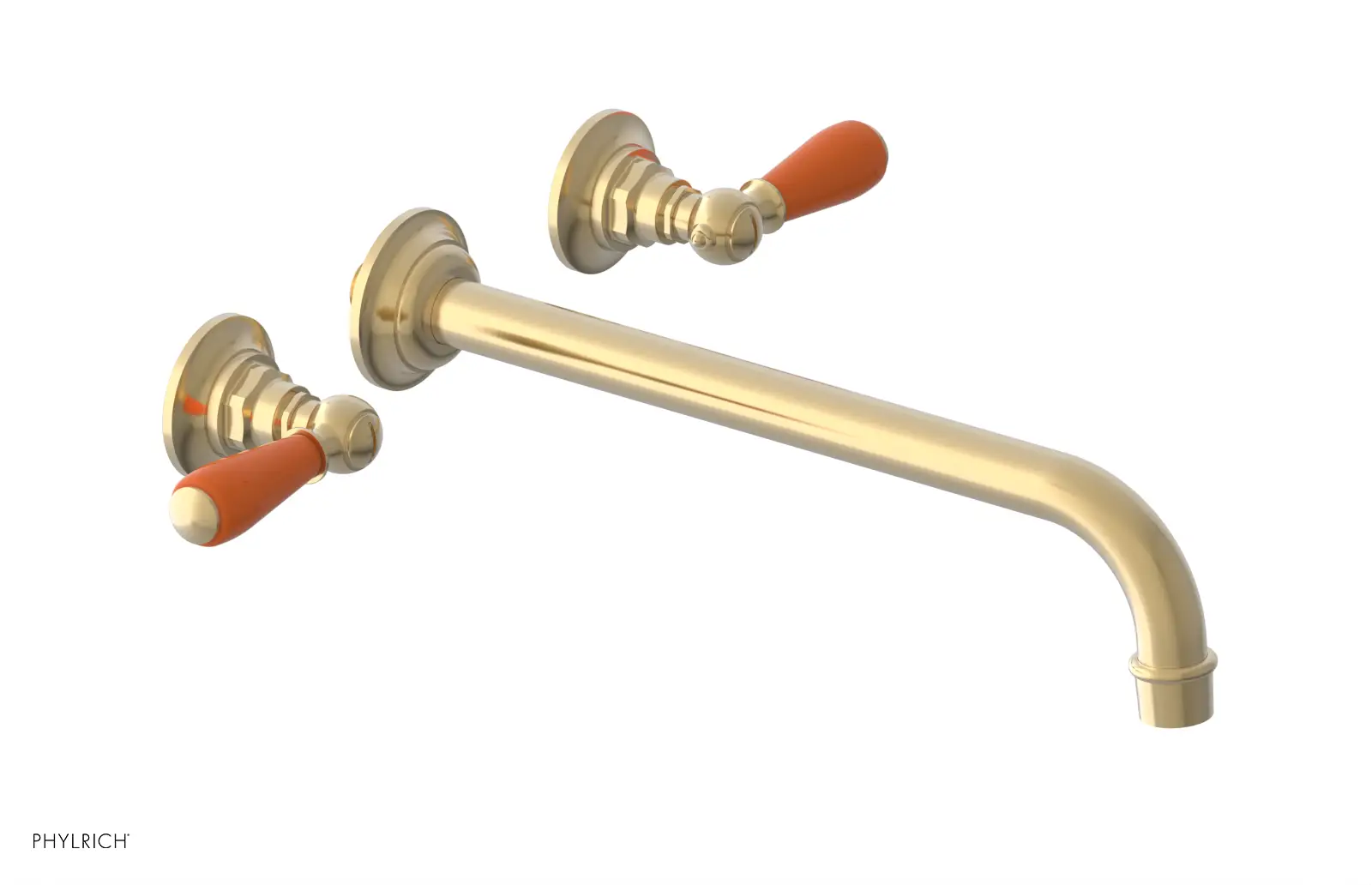 Phylrich Jamestown 12" Spout Wall Tub Set with Lever Handle by Phylrich