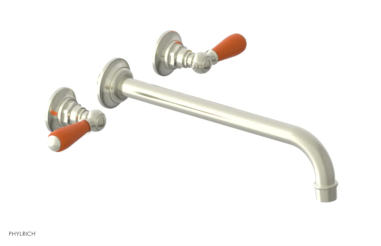 Phylrich Jamestown 12" Spout Wall Tub Set with Lever Handle by Phylrich