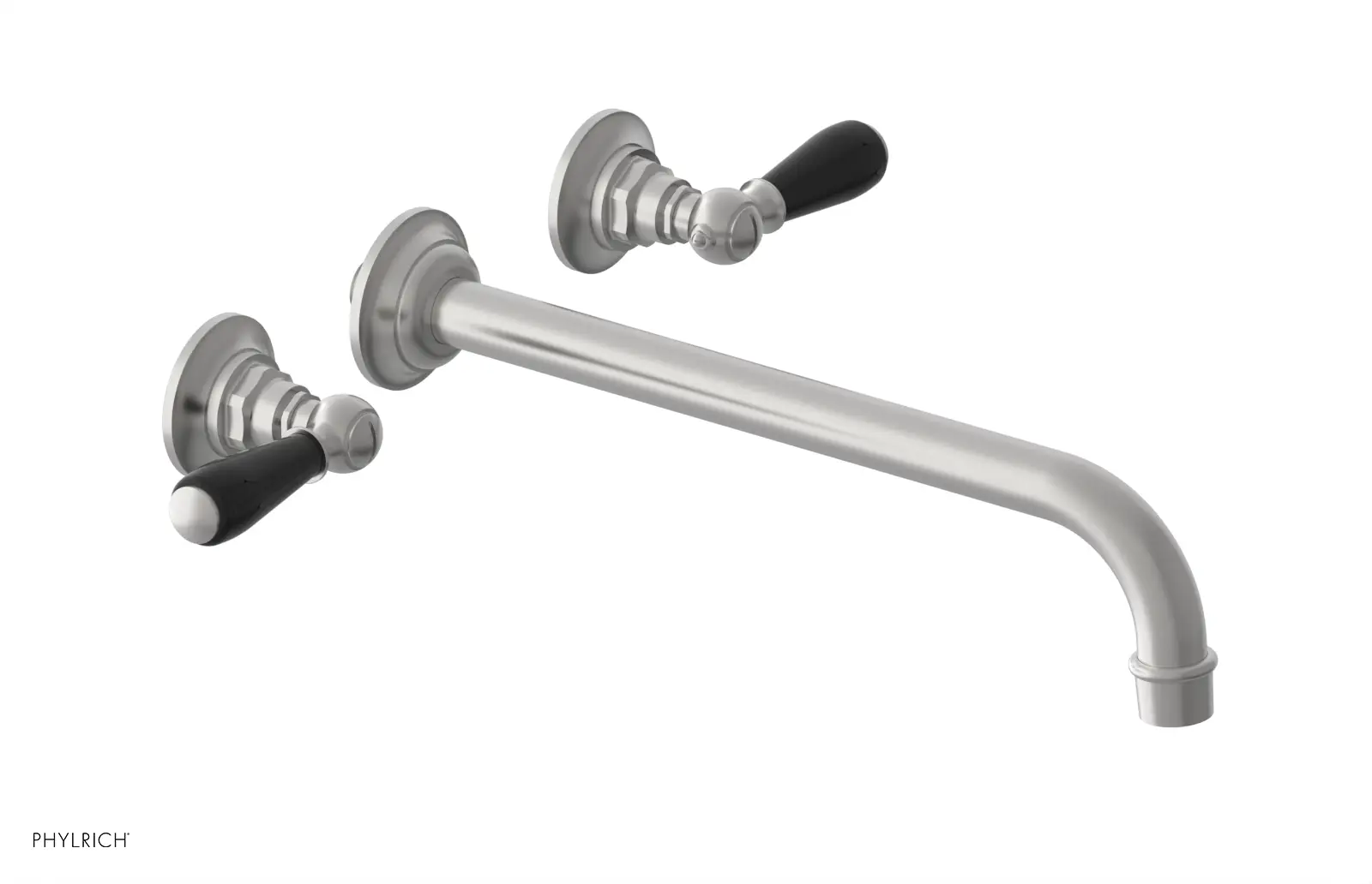 Phylrich Jamestown 12" Spout Wall Lavatory Set with Lever Handle by Phylrich