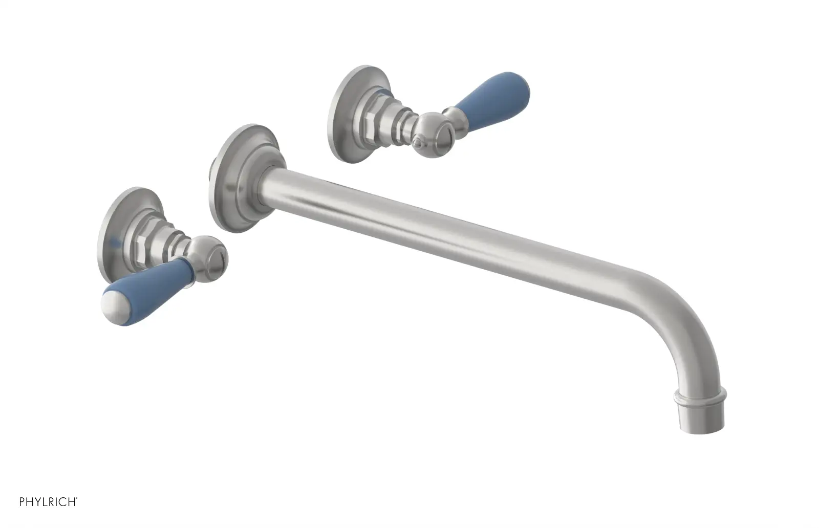 Phylrich Jamestown 12" Spout Wall Lavatory Set with Lever Handle by Phylrich