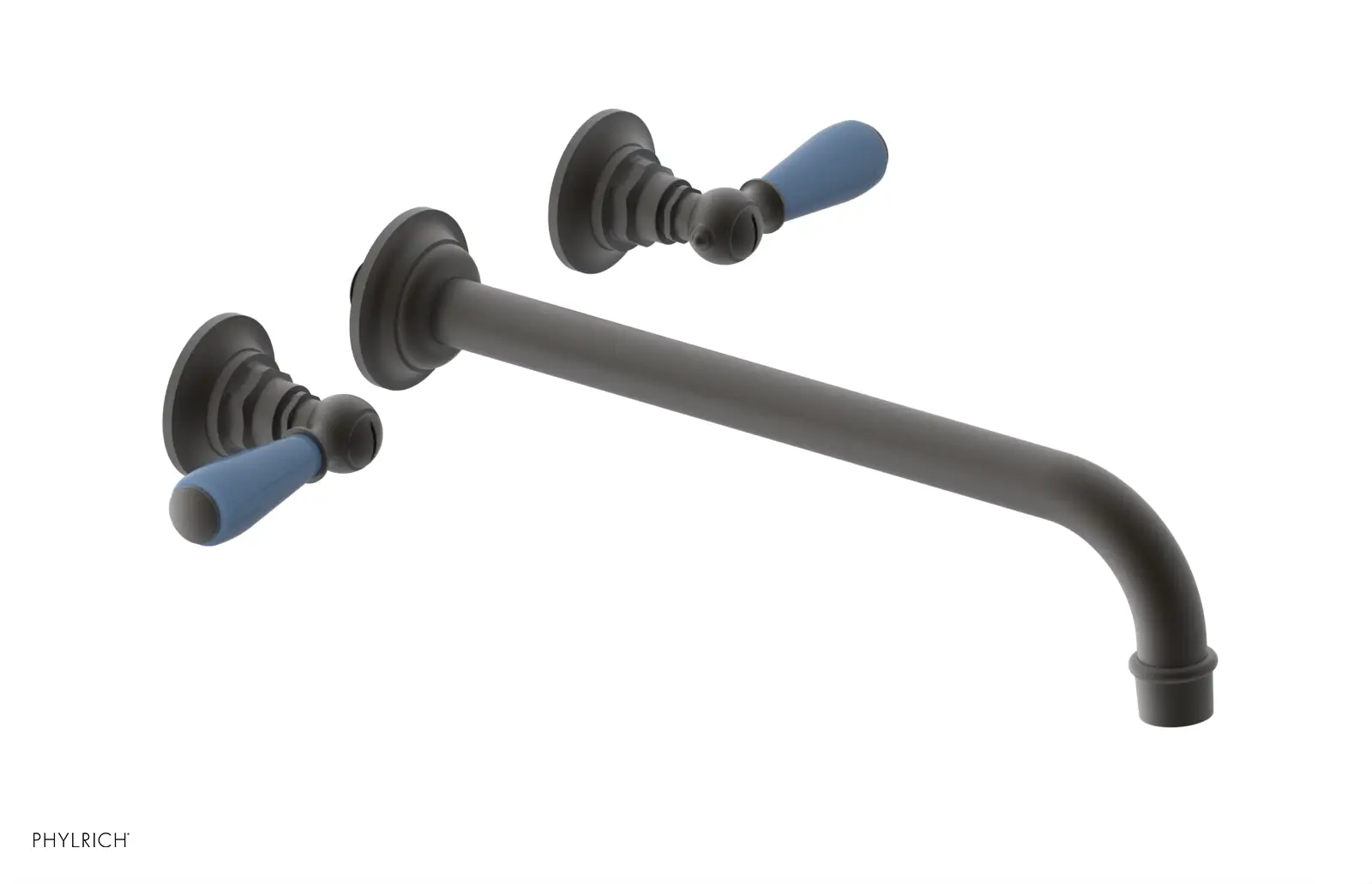 Phylrich Jamestown 12" Spout Wall Tub Set with Lever Handle by Phylrich