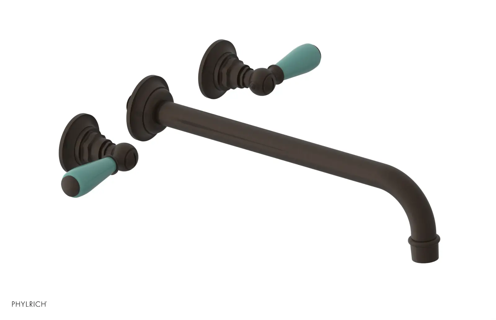 Phylrich Jamestown 12" Spout Wall Tub Set with Lever Handle by Phylrich